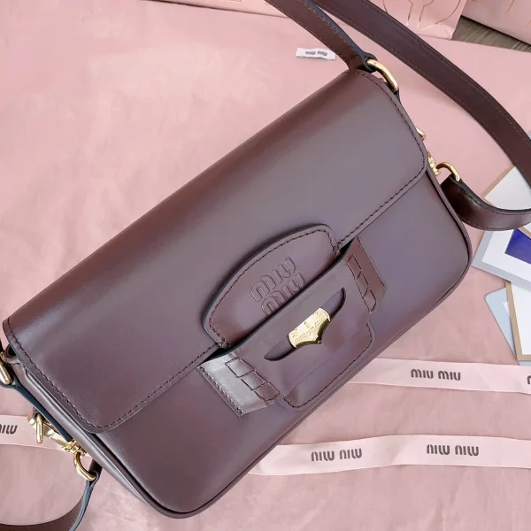 MiuMiu Penny皮革手袋包包-5BD270：圖片 6