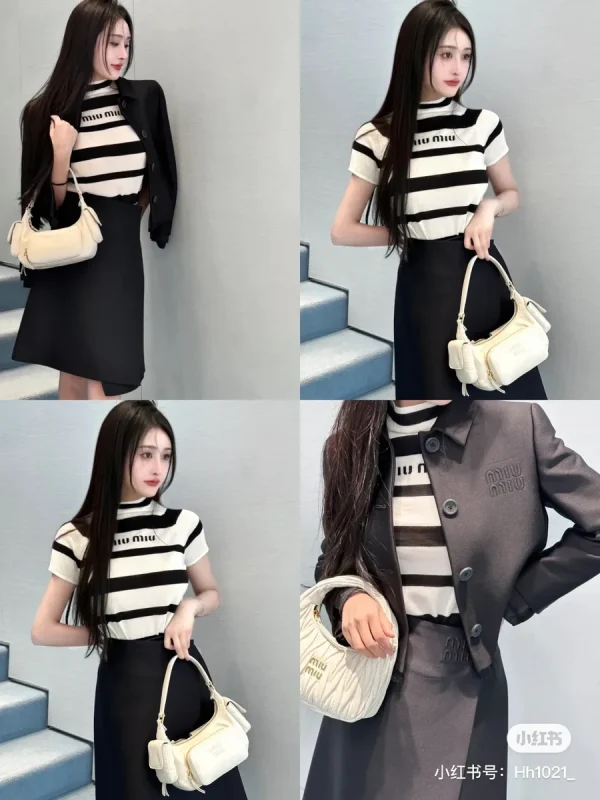 MiuMiu 納帕軟皮Pocket手袋包包-5BC146：圖片 7