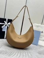 Prada Moon 1BC212 中號米白色皮革單肩包：圖片 2