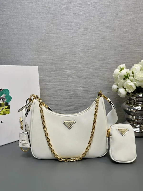 Prada Re-Ed 1BH204 小號粉色尼龍單肩包：圖片 2