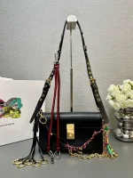 Prada Soft 1BD379 小號黑色皮革單肩包：圖片 8