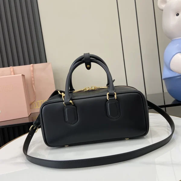 MiuMiu Arcadiematelassé納帕皮革手袋包包-5BB148：圖片 4