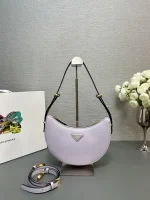 Prada Nappa 1BC194 小號米白皮革單肩包：圖片 3
