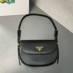 Prada Classic 1BD365 小號黑色皮革單肩包：圖片 10