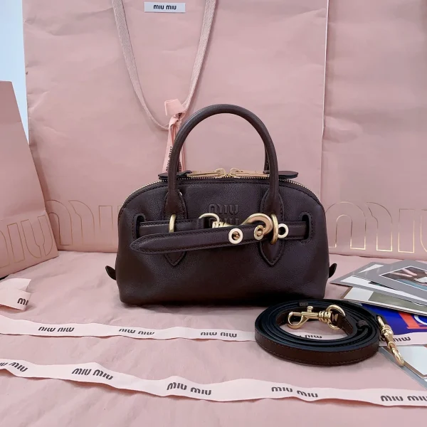 MiuMiu Aveuremininappaleatherbag-5BP090：圖片 9