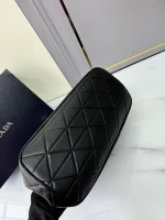 Prada Symbole 1BG547 中號黑色皮革托特包：圖片 8