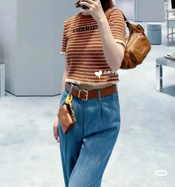 MiuMiu 納帕皮革Pocket手袋包包-5BC146：圖片 2
