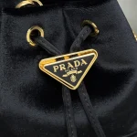 Prada 經典 1NR016 小號黑色尼龍肩背包：圖片 7