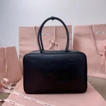 MiuMiu 皮革Beau手袋包包-5BB117：圖片 4