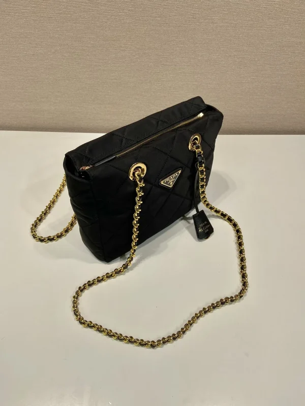 Prada Re-Nylon 1BG468 中號黑色尼龍托特包：圖片 3