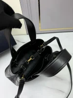 Prada Symbole 1BG548 小號黑色皮革托特包：圖片 9