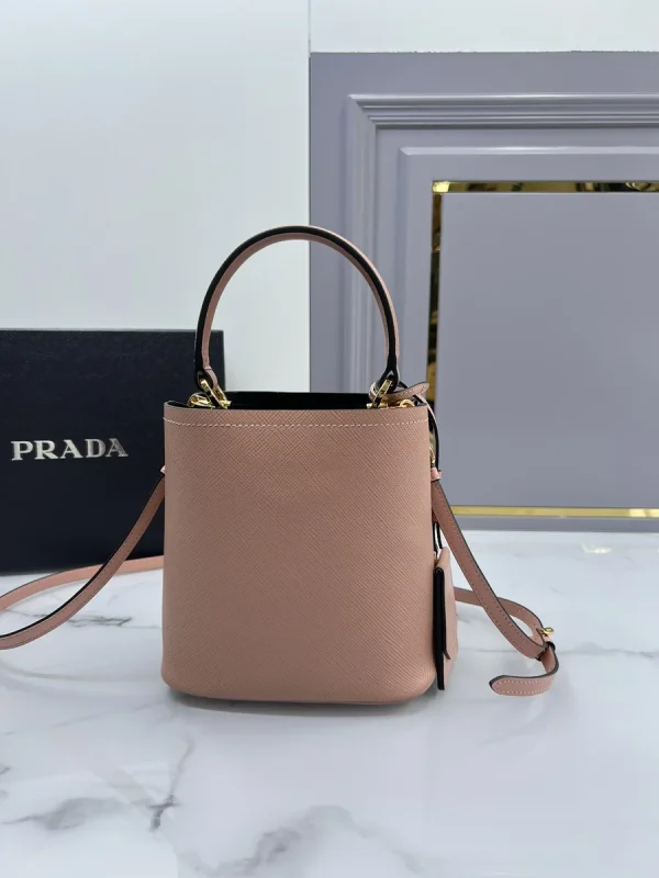 Prada Double 1BA217 小號淺灰皮革單肩包：圖片 3