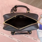 MiuMiu Arcadiematelassé納帕皮革手袋包包-5BB142：圖片 11
