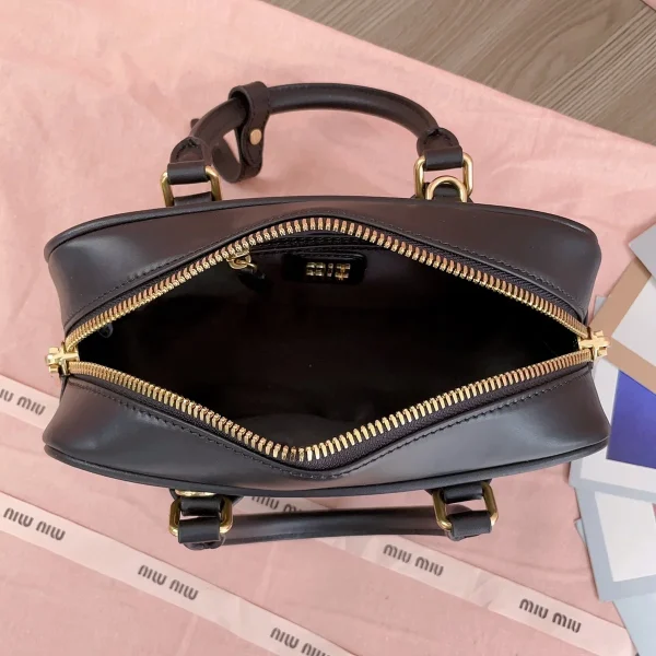 MiuMiu Arcadiematelassé納帕皮革手袋包包-5BB142：圖片 11
