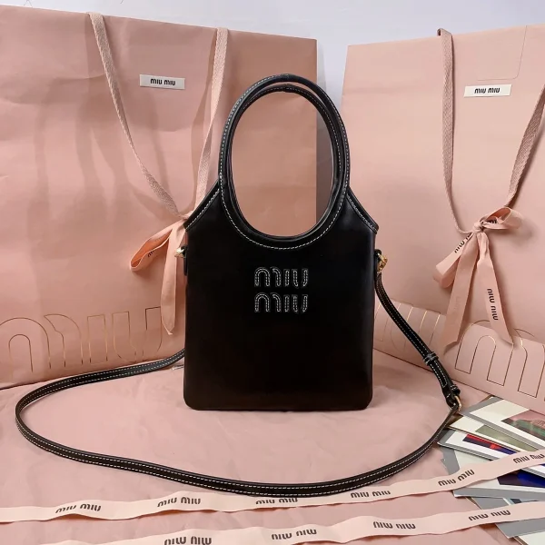 MiuMiu IVY皮革手袋包包-5BA281：圖片 2