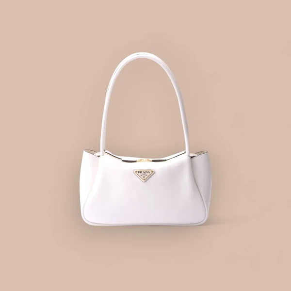 Prada Classic 1BA444 小號黑色皮革手提包