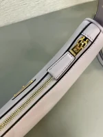Prada Nappa 1BC194 小號米白皮革單肩包：圖片 9