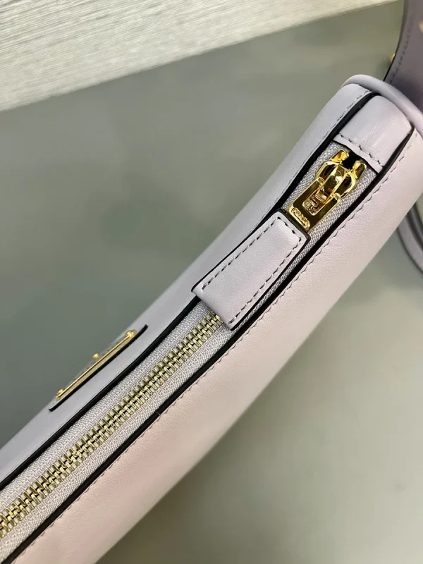 Prada Nappa 1BC194 小號米白皮革單肩包：圖片 9