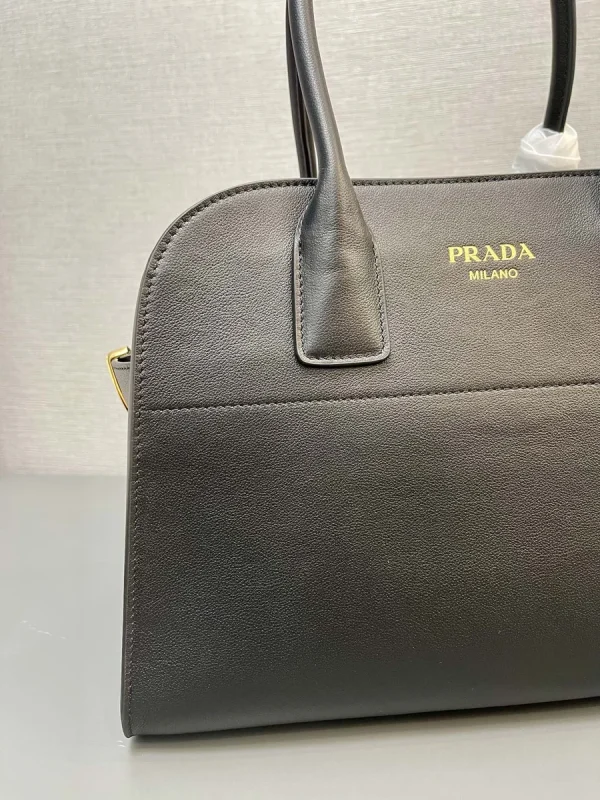 Prada Galleria 1BG538 中號黑色皮革托特包：圖片 7