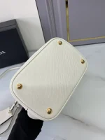 Prada Panier 1BA212 小號棕色皮革托特包：圖片 6