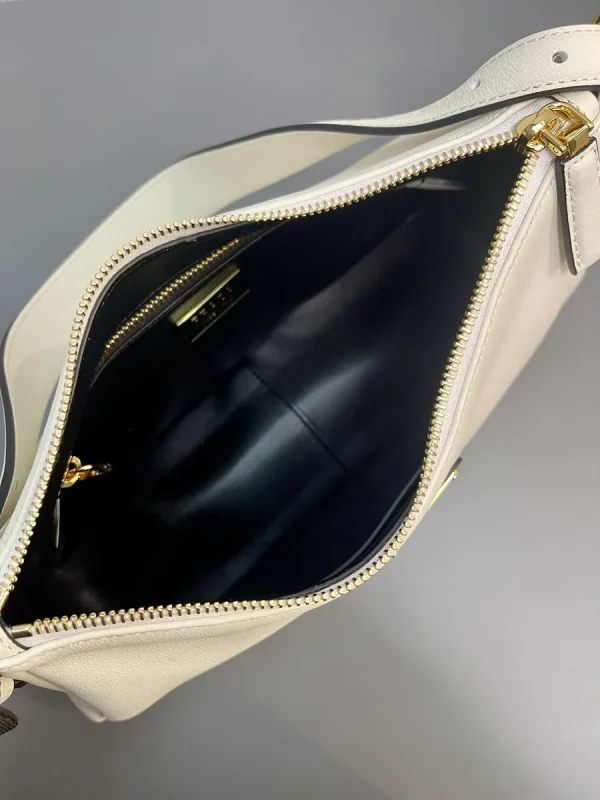 Prada Aimée 1BC229 中號灰色皮革單肩包：圖片 9
