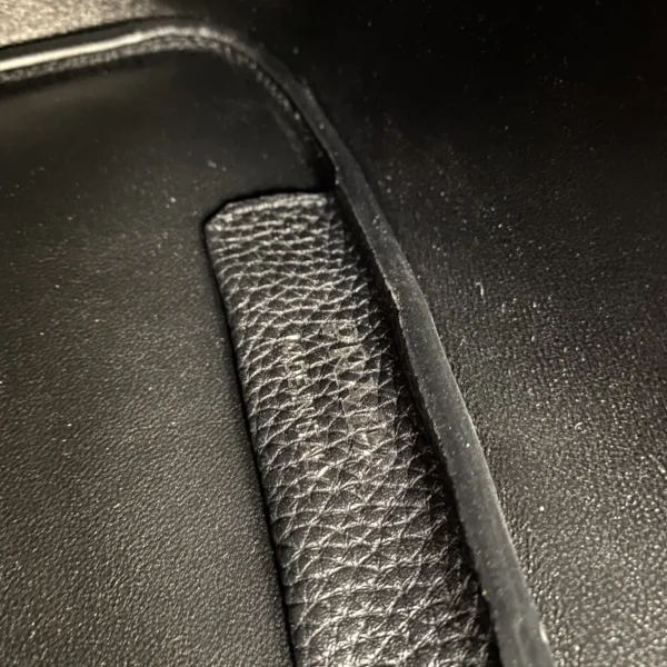 Prada Flou 1BG335 小號黑色皮革手提包：圖片 10