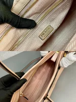 Prada Geometric 1BA426 中號白色皮革托特包：圖片 10