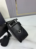 Prada Re-Nylon 1BC167 小號黑色再生尼龍掛肩包：圖片 5