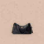 Prada Aimée 1BC229 中號黑色皮革單肩包
