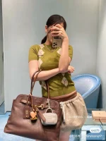 MiuMiu Aveure納帕皮革手袋包包-5BG291：圖片 2