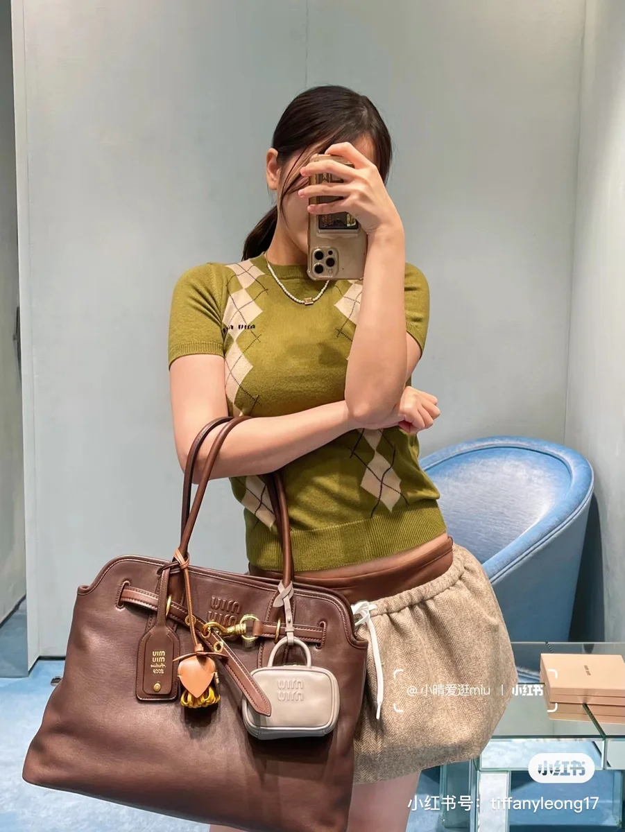 MiuMiu Aveure納帕皮革手袋包包-5BG291 2 MiuMiu Aveure納帕皮革手袋包包-5BG291