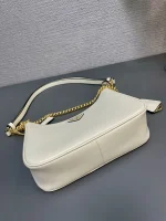 Prada Naplak 1BC204 中號銀色漆皮單肩包：圖片 5