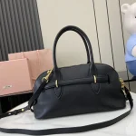 MiuMiu FROMTHERUNWAYAveure納帕皮革手挽手袋包包-5BB168：圖片 4