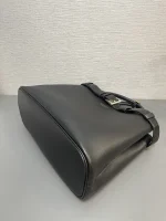 Prada Napa 1BA416 中號黑色皮革托特包：圖片 8