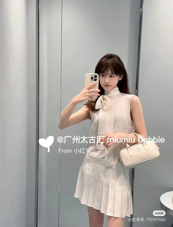 MiuMiu Arcadie皮革手袋包包-5BB142：圖片 2