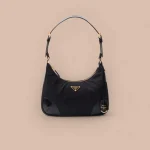 Prada Re-Ed 1BC214 中號黑色尼龍肩背包