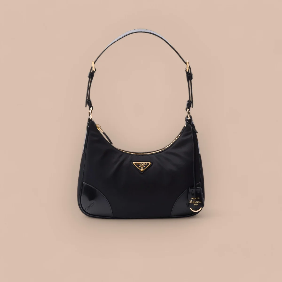 Prada Re-Ed 1BC214 中號黑色尼龍肩背包 1 Prada Re-Ed 1BC214 中號黑色尼龍肩背包
