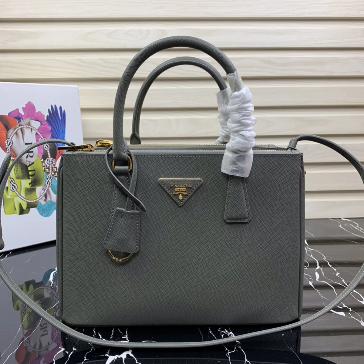 Prada Galleria 1BA863 中號粉色小牛皮托特包 2 Prada Galleria 1BA863 中號粉色小牛皮托特包