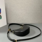 Prada Mini 1BC199 小號黑色皮革單肩包：圖片 7