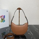 Prada Curve 1BC194 小號白色皮革單肩包：圖片 3
