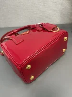 Prada Galleria 1BA906 小號桃紅色漆皮托特包：圖片 8