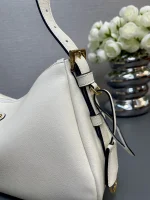 Prada Aimée 1BC229 中號灰色皮革單肩包：圖片 8