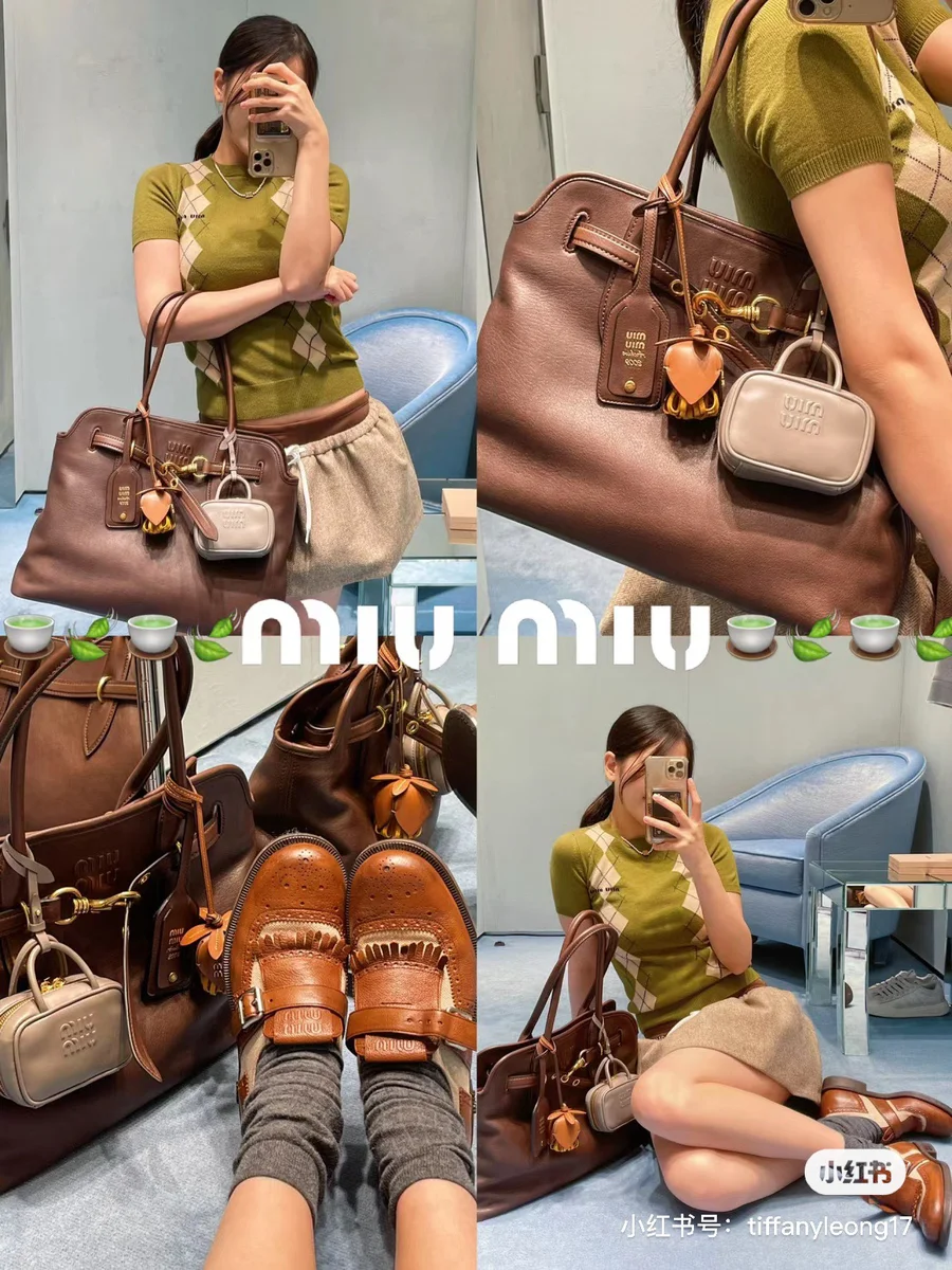 MiuMiu Aveure納帕皮革手袋包包-5BG291 7 MiuMiu Aveure納帕皮革手袋包包-5BG291