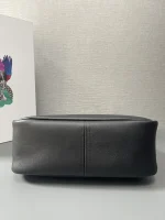 Prada Enamel 1BA444 中號黑色皮革手提包：圖片 6