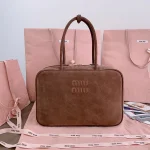 MiuMiu 麂皮Beau手袋包包-5BB117：圖片 6