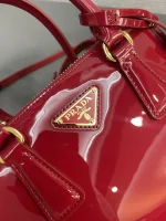 Prada Galleria 1BA906 小號桃紅色漆皮托特包：圖片 5
