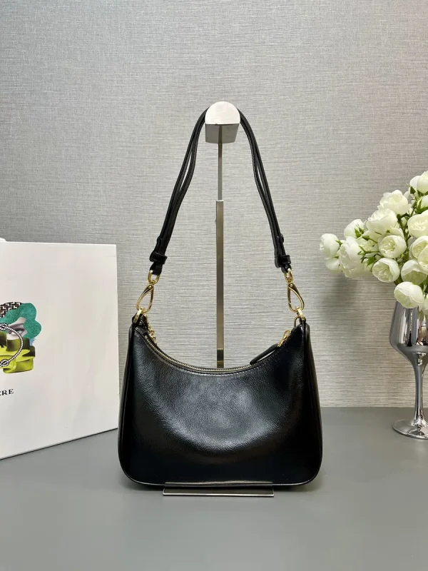 Prada Velvet 1BC204 小號黑色絲絨迷你包：圖片 3