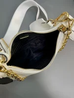 Prada Re-Edit 1BH204 小號粉色皮革單肩包：圖片 9