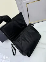 Prada ReNylon 1BD256 大號黑色尼龍肩背包：圖片 7