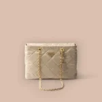 Prada Re-Nylon 1BG529 中號灰色尼龍手提包